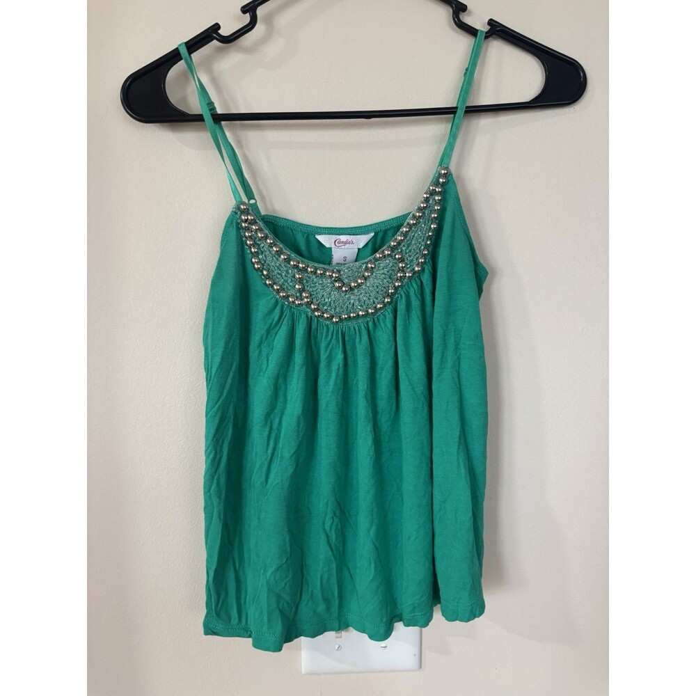Vintage Y2K Candie’s Embellished Rayon Camisole Small